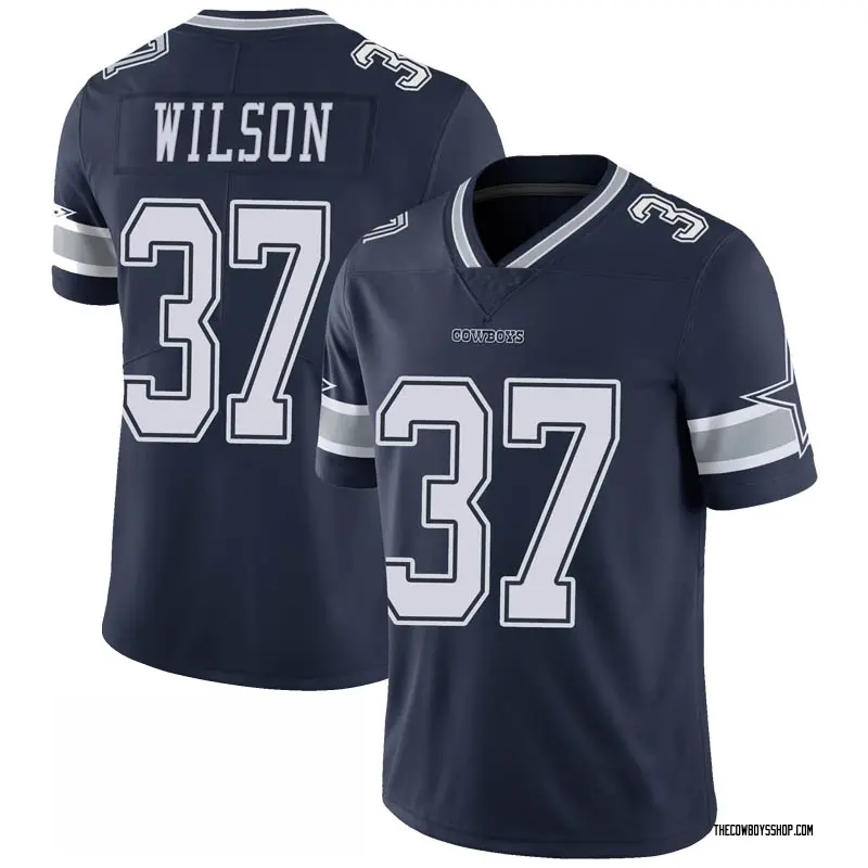 Men's Dallas Cowboys Donovan Wilson Navy Limited 100th Vapor Jersey By Nike