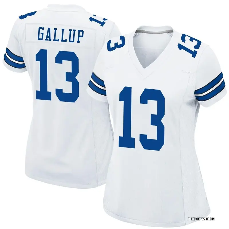 Women's Dallas Cowboys Michael Gallup White Game Jersey By Nike