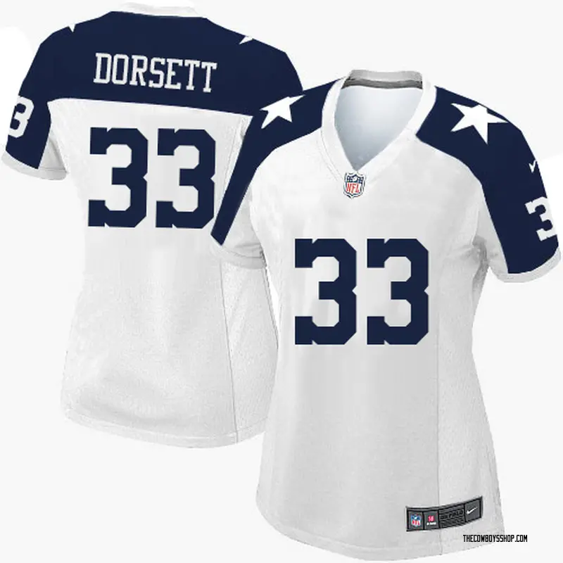 Nike T.J. Vasher Dallas Cowboys Men's Legend White Color Rush Jersey