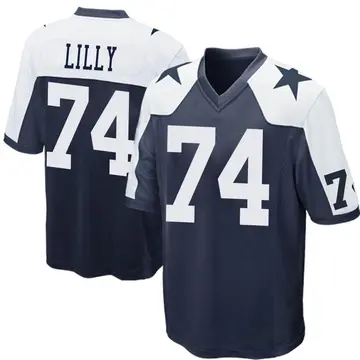 Unsigned Bob Lilly Jersey #74 Dallas Custom Stitched Blue Football