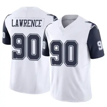 DeMarcus Lawrence Men's Nike White Dallas Cowboys Custom Game Jersey Size: Small