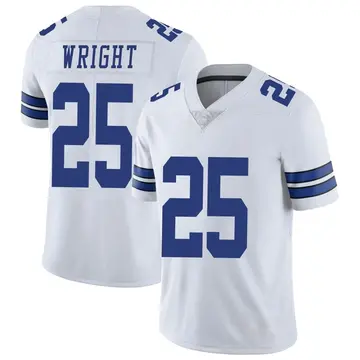 Nahshon Wright Dallas Cowboys Men's Navy Name & Number Logo T-Shirt 