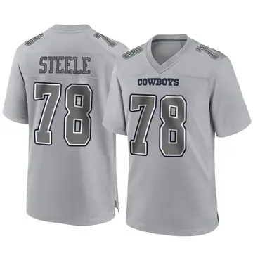 Nike Terence Steele Dallas Cowboys Youth Game Navy Team Color Jersey