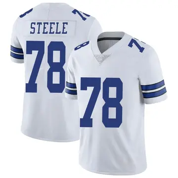 2018 Dallas Cowboys Terence Steele #74 Game Issued White Practice Jersey  DP18931