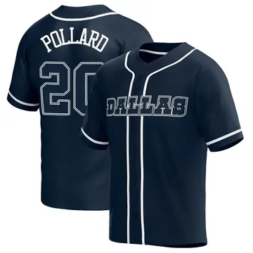 Unsigned Tony Pollard Jersey #20 Dallas Custom Stitched Thanksgiving Blue  Football No Brands/Logos Sizes S-3XLs